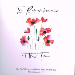 Card - Sympathy: In Remembrance at this time